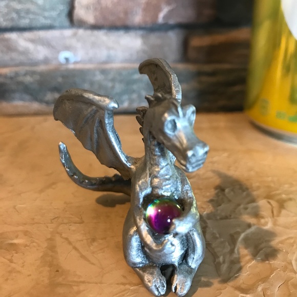 (Mostly) Pewter Dragon Figurines Junk Lot - Picture 11 of 16
